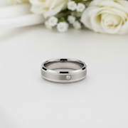 MARBLE 7mm TUNGSTEN MEN'S RING