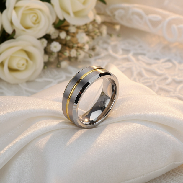 STORM 8mm TUNGSTEN MEN'S RING