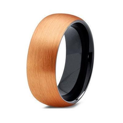 ADEFT - GOLD BRUSHED MENS RING - www.mensrings.co.nz