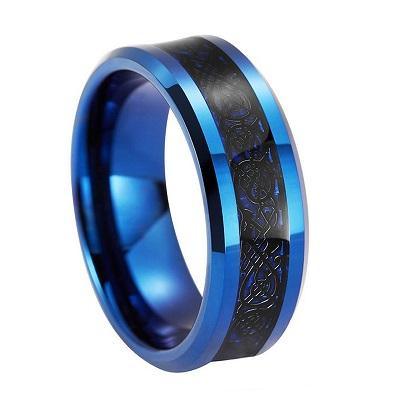 APOLLO 8mm MEN'S TUNGSTEN RING - www.mensrings.co.nz