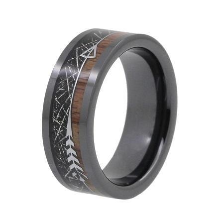 KOA MENS TUNGSTEN RING - www.mensrings.co.nz