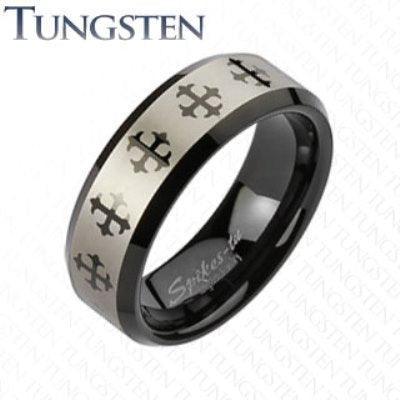 DRAGON 8mm TUNGSTEN MEN'S RING - www.mensrings.co.nz