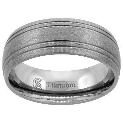 FIERCE 8mm MEN'S WEDDING RING - www.mensrings.co.nz