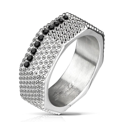 Spiked 8mm Men's Ring - www.mensrings.co.nz