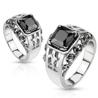 ROSE ROYAL Stainless Steel - www.mensrings.co.nz