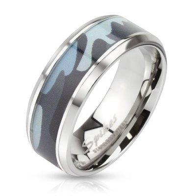 CAMO 8mm MENS RING - www.mensrings.co.nz