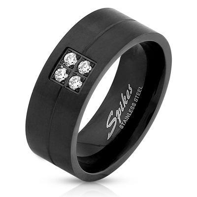 QUAD STYLE 8mm MENS RING - www.mensrings.co.nz