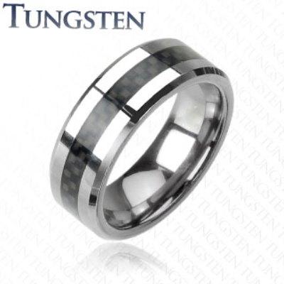 IDENTITY 8mm TUNGSTEN MENS WEDDING RING - www.mensrings.co.nz