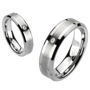 MARBLE 7mm TUNGSTEN MEN'S RING - www.mensrings.co.nz