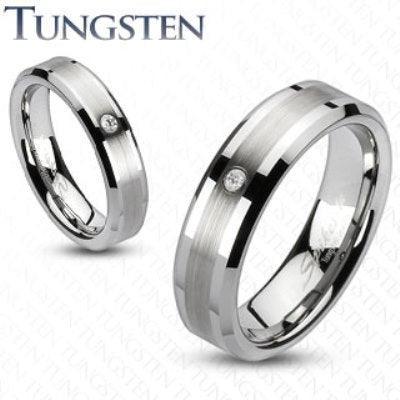 MARBLE 7mm TUNGSTEN MEN'S RING - www.mensrings.co.nz