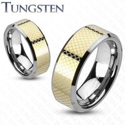 HYPNOTIK 8mm TUNGSTEN MENS WEDDING RING - www.mensrings.co.nz