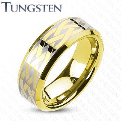 CHAINS 8mm TUNGSTEN MENS WEDDING RING - www.mensrings.co.nz