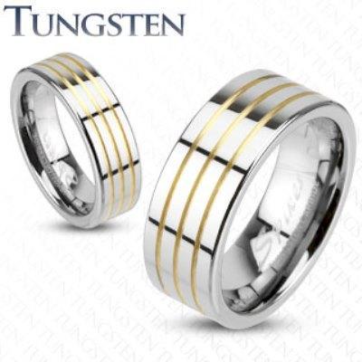 FOX 8mm TUNGSTEN MENS WEDDING RING - www.mensrings.co.nz