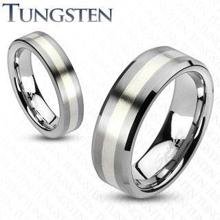 “Axel” TUNGSTEN MENS WEDDING RING SIZE 7 AND 12 ONLY - www.mensrings.co.nz