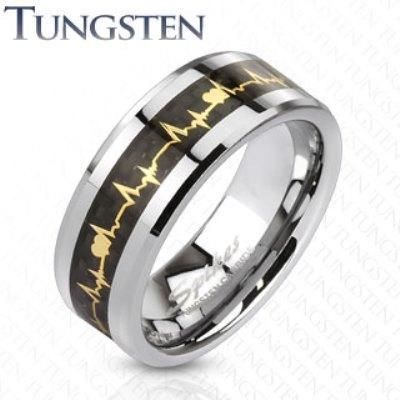 PULSE 8mm TUNGSTEN MENS RING - www.mensrings.co.nz