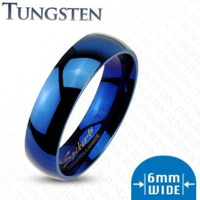 THE BLUES 6mm MENS TUNGSTEN WEDDING RING - www.mensrings.co.nz