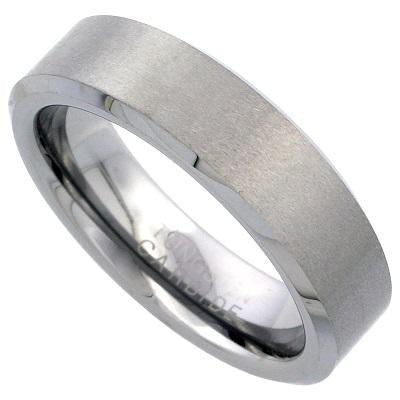 CHILL 6mm TUNGSTEN MENS WEDDING RING - www.mensrings.co.nz