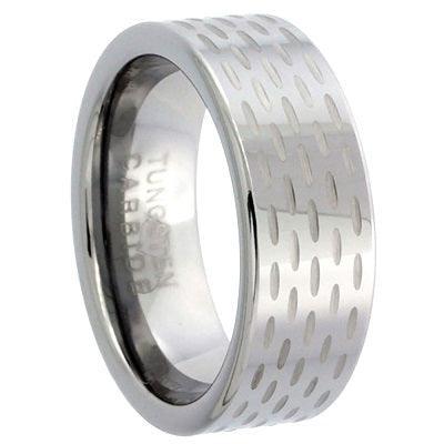 KNIFE FIGHT 8mm TUNGSTEN MEN'S RING - www.mensrings.co.nz