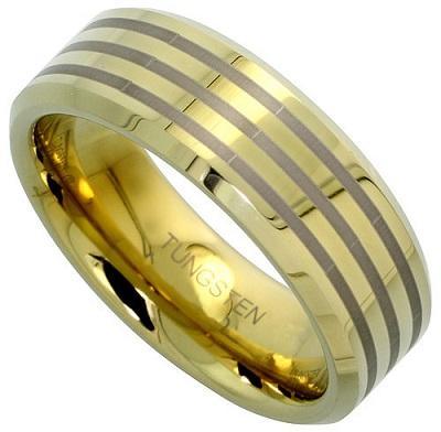 TRACKER 8mm TUNGSTEN MENS WEDDING RING - www.mensrings.co.nz