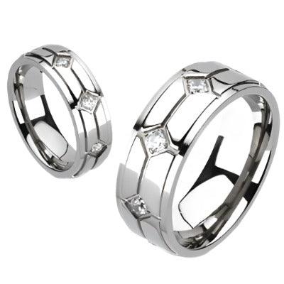 WARRIOR 8mm MEN'S WEDDING RING - www.mensrings.co.nz