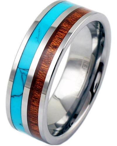 BAE 8mm MEN'S TUNGSTEN RING - www.mensrings.co.nz