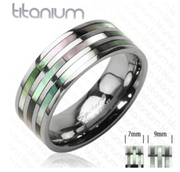 PEARLA 9mm MEN'S WEDDING RING - www.mensrings.co.nz