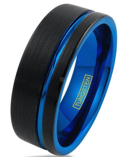 SAMARI MENS TUNGSTEN RING - www.mensrings.co.nz